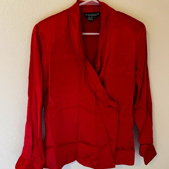 Vintage 100% Silk Blouse - Picture 1 of 4